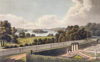 Vista, como se propone alterar, desde el pórtico de una villa cerca de Londres, de 